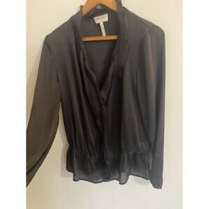 Laundry By Shelli Argali Black Blouse Size 8